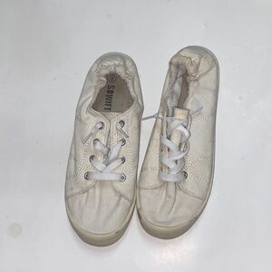 4/$30 SOWIFT White Moccasin-Style Sneakers with Soft Soles Size 8